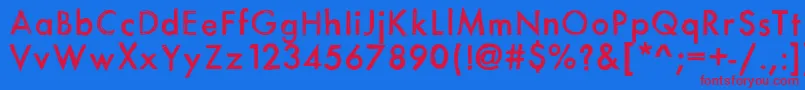 Шрифт Itsasketch – красные шрифты на синем фоне