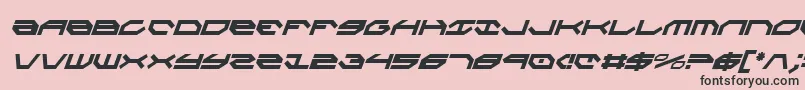 Taskforceci Font – Black Fonts on Pink Background