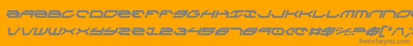 Taskforceci Font – Gray Fonts on Orange Background