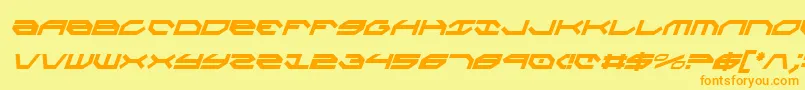 Taskforceci Font – Orange Fonts on Yellow Background