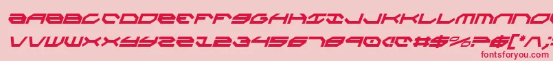 Taskforceci Font – Red Fonts on Pink Background
