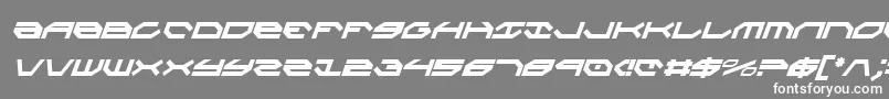 Taskforceci Font – White Fonts on Gray Background