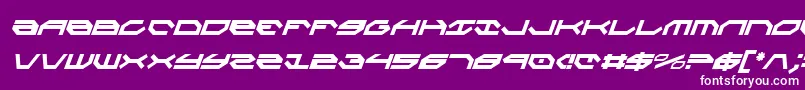 Taskforceci Font – White Fonts on Purple Background