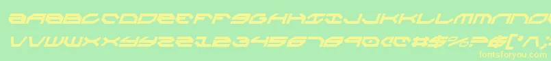 Taskforceci Font – Yellow Fonts on Green Background