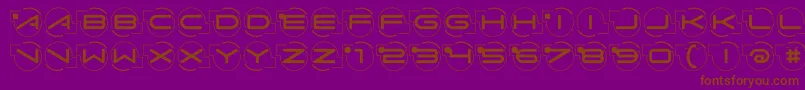 Abcarifond Font – Brown Fonts on Purple Background