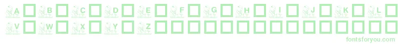 KrGardenForSue-Schriftart – Grüne Schriften