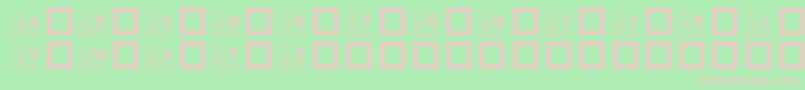 KrGardenForSue Font – Pink Fonts on Green Background