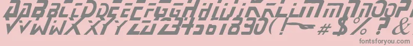 StarNext Font – Gray Fonts on Pink Background