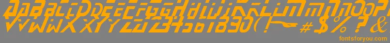 StarNext Font – Orange Fonts on Gray Background