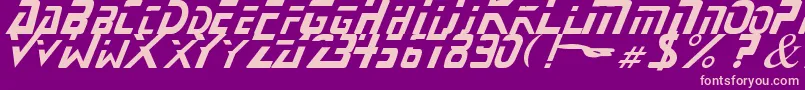 Шрифт StarNext – розовые шрифты на фиолетовом фоне