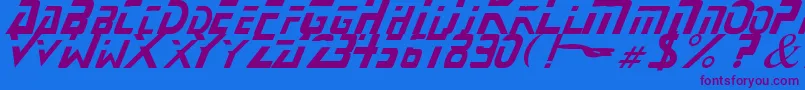 StarNext Font – Purple Fonts on Blue Background