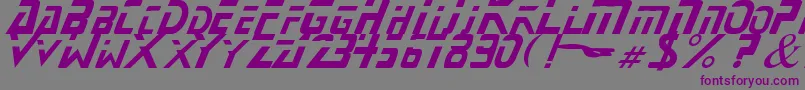 StarNext Font – Purple Fonts on Gray Background