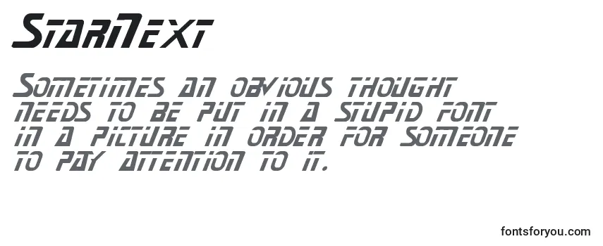 StarNext-fontti