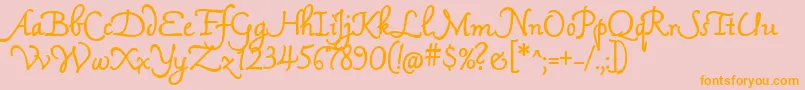 More about MamaScript Font MamaScript Font – Orange Fonts on Pink Background