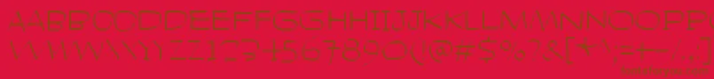 HeadLikeAHole Font – Brown Fonts on Red Background