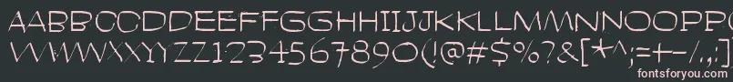 HeadLikeAHole Font – Pink Fonts on Black Background