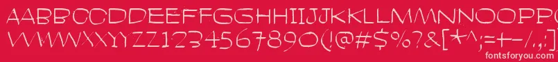 HeadLikeAHole Font – Pink Fonts on Red Background