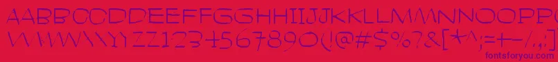HeadLikeAHole Font – Purple Fonts on Red Background