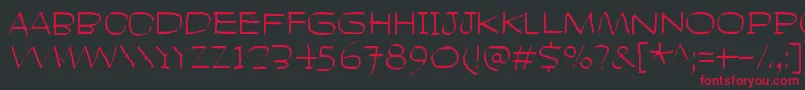 HeadLikeAHole-Schriftart – Rote Schriften auf schwarzem Hintergrund