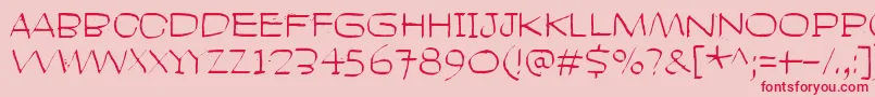 HeadLikeAHole Font – Red Fonts on Pink Background