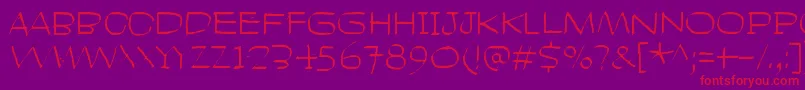 HeadLikeAHole Font – Red Fonts on Purple Background