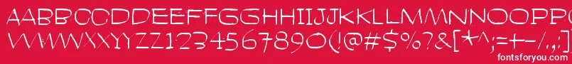 HeadLikeAHole Font – White Fonts on Red Background