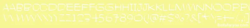 HeadLikeAHole Font – White Fonts on Yellow Background