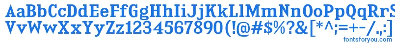 KingsbridgeSb Font – Blue Fonts on White Background