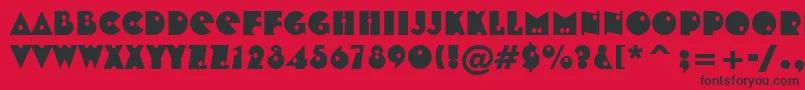 Tt0167m Font – Black Fonts on Red Background