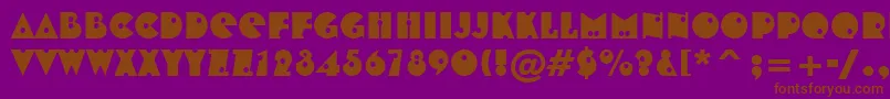 Tt0167m Font – Brown Fonts on Purple Background