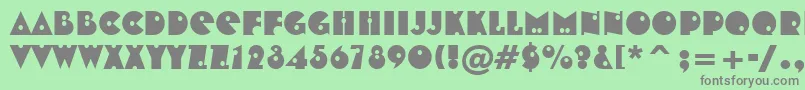 Tt0167m Font – Gray Fonts on Green Background