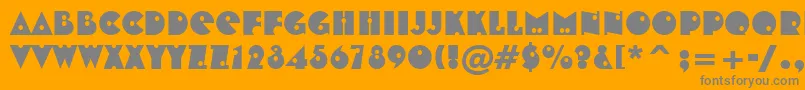 Tt0167m Font – Gray Fonts on Orange Background