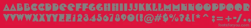 Tt0167m Font – Gray Fonts on Red Background