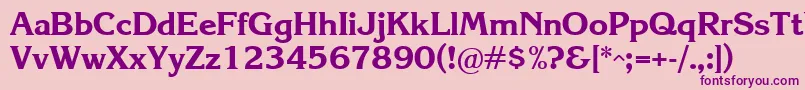 Krlb Font – Purple Fonts on Pink Background