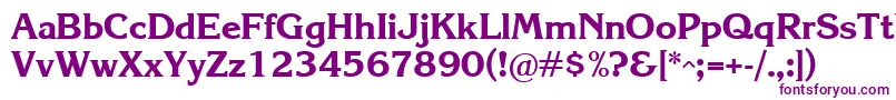 Krlb Font – Purple Fonts on White Background