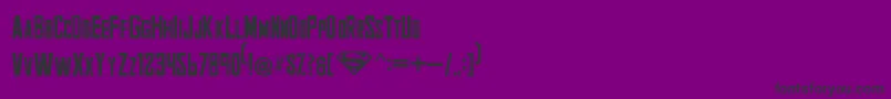 フォントSmallville1 – 紫の背景に黒い文字