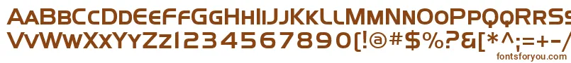 Шрифт Sffourchesc – коричневые шрифты на белом фоне