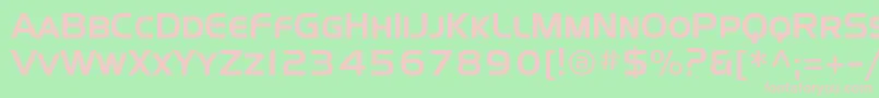 フォントSffourchesc – 緑の背景にピンクのフォント