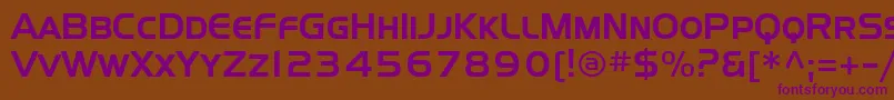 Sffourchesc Font – Purple Fonts on Brown Background