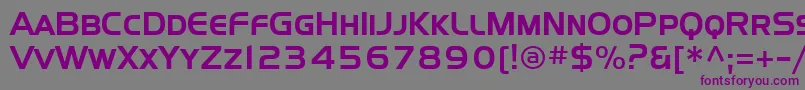Шрифт Sffourchesc – фиолетовые шрифты на сером фоне