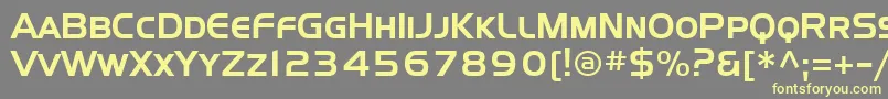 Шрифт Sffourchesc – жёлтые шрифты на сером фоне