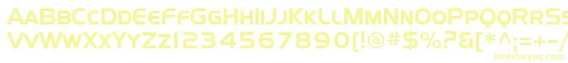 Шрифт Sffourchesc – жёлтые шрифты
