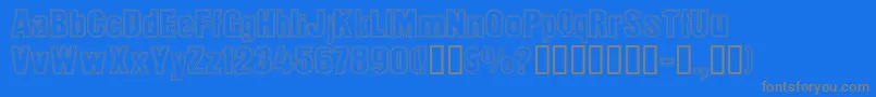 Weitere Informationen zur DotTrail-Schriftart DotTrail-Schriftart – Graue Schriften auf blauem Hintergrund