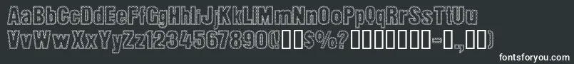 DotTrail Font – White Fonts