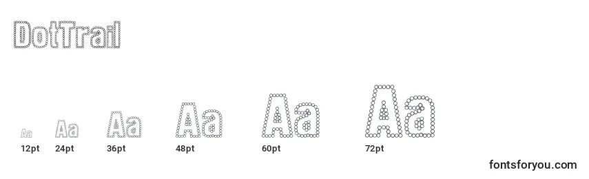 DotTrail Font Sizes