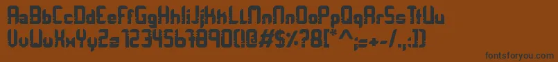 Orbitracer Font – Black Fonts on Brown Background