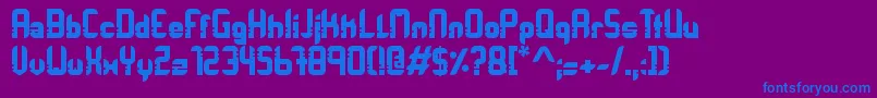 Orbitracer Font – Blue Fonts on Purple Background