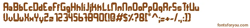 Orbitracer-fontti – ruskeat fontit valkoisella taustalla