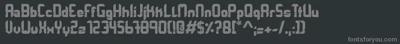 Orbitracer Font – Gray Fonts on Black Background
