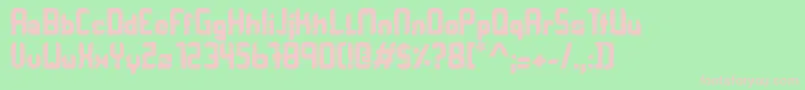 Orbitracer Font – Pink Fonts on Green Background